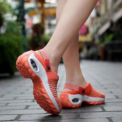 Eveloria Damen Orthopädische Laufschuhe Luftpolster Deutsches Leder