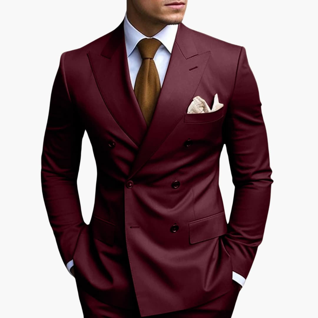 Herren Zweireiher Anzug Elegant
