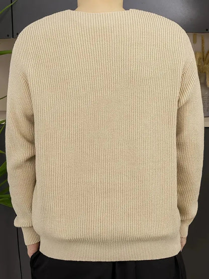 Eveloria Herren Gestreifter Pullover