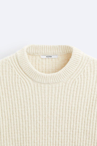 Klassischer Damen Grobstrickpullover Maxikomfort