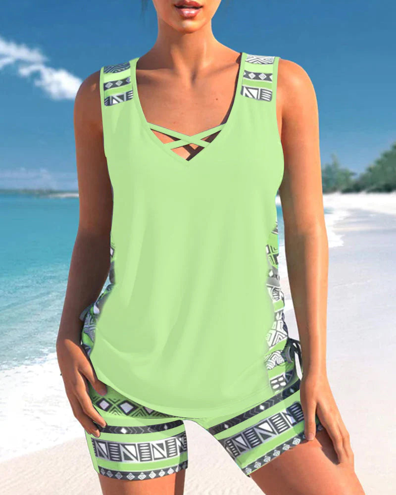 Eveloria Damen Tankini Badeanzug Set - Eveloria