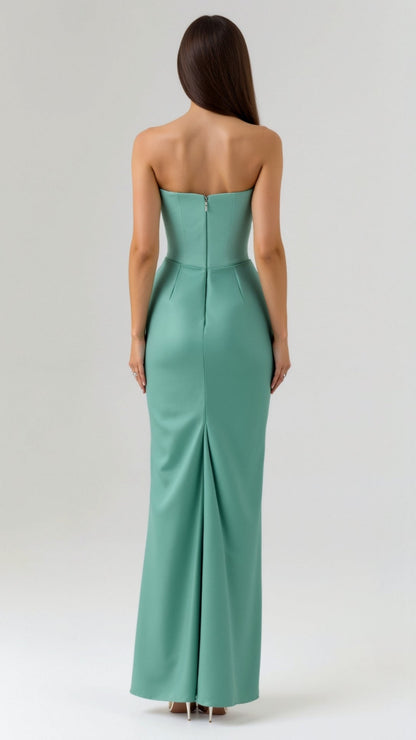 Damen Säulen Maxi Kleid Hochzeitsgäste