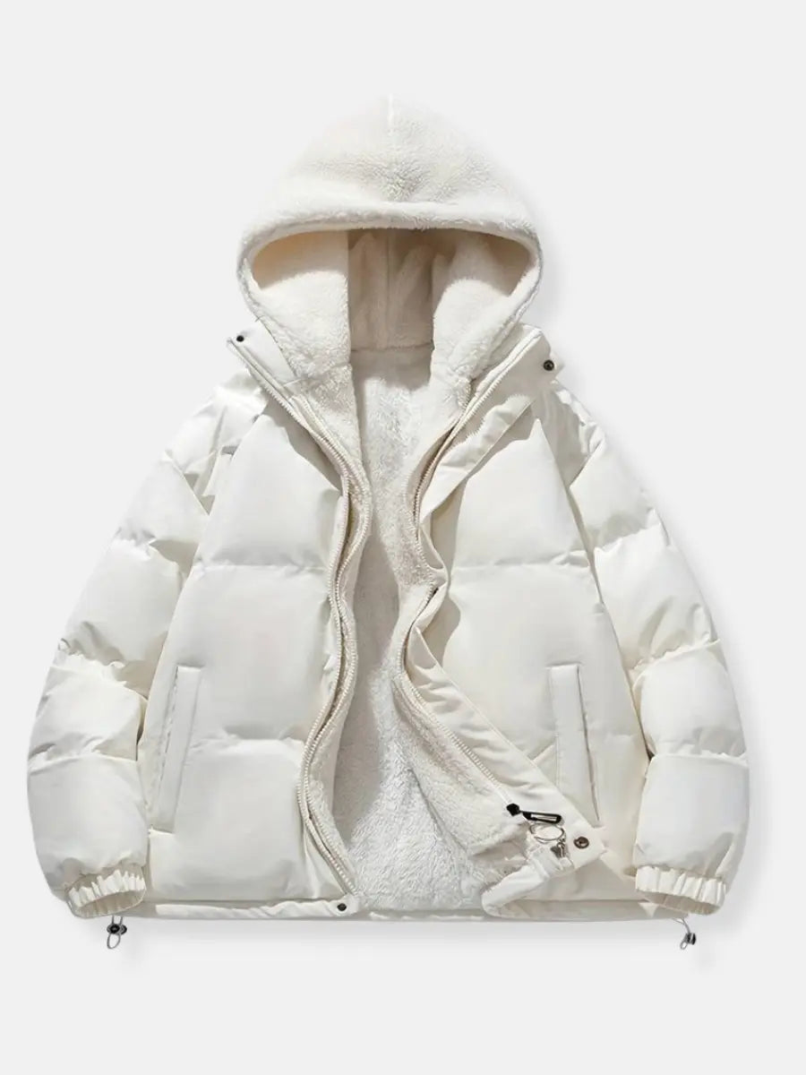 Herren Daunenjacke Reißverschluss Warm