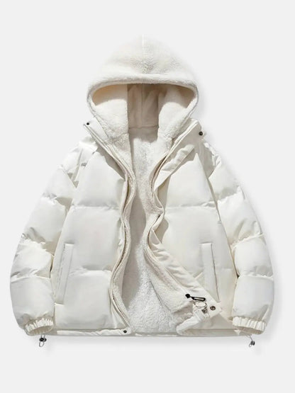 Herren Daunenjacke Reißverschluss Warm