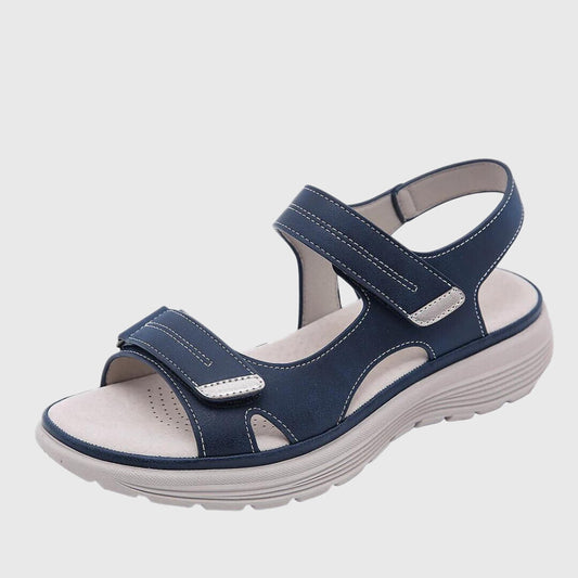 Damen Sandalen Offene Spitze Klettverschluss - Eveloria
