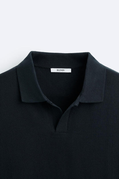 Beiger Pullover Polokragen Lässig Eleganz