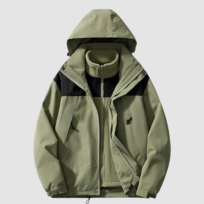 Damen 3-in-1 Fleece Winterjacke Komfort