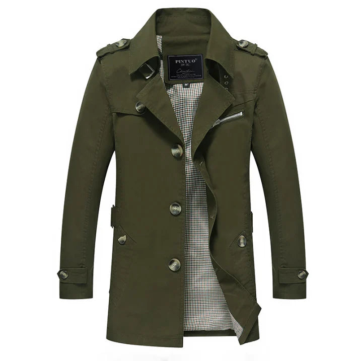 Herren Langtrenchcoat Winterdaunen
