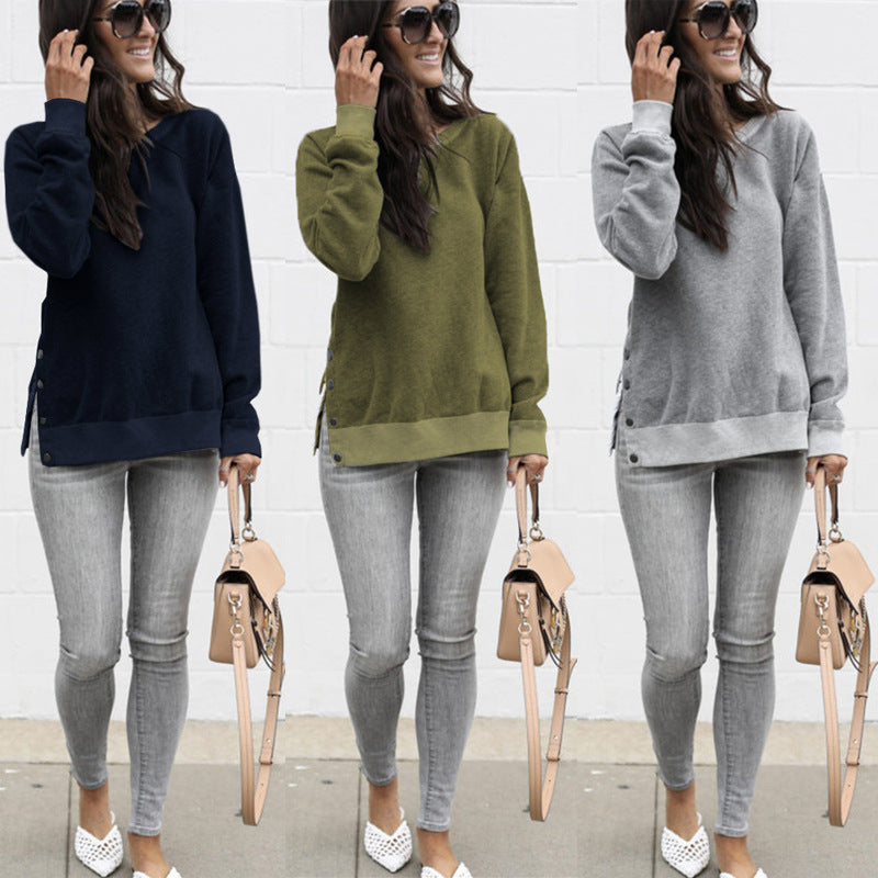 Damen Oversized Pullover Sportlich Eveloria