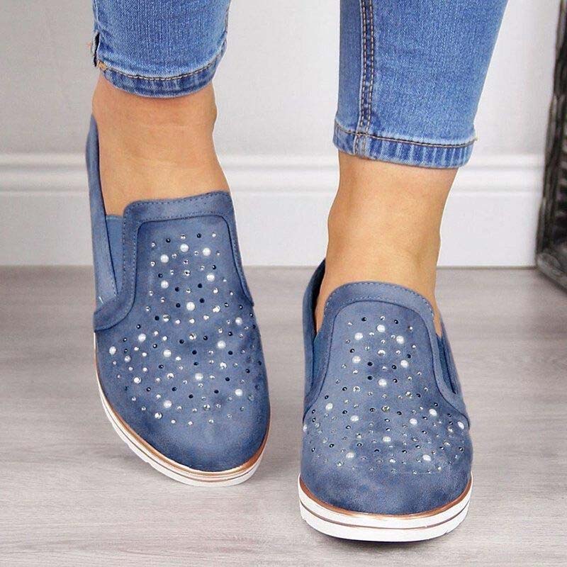 Eveloria Damen Keilschuhe Lässig