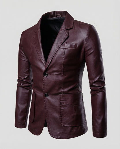 Herren Lederblazer Elegant Leder