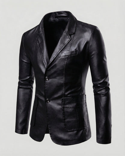 Herren Lederblazer Elegant Leder