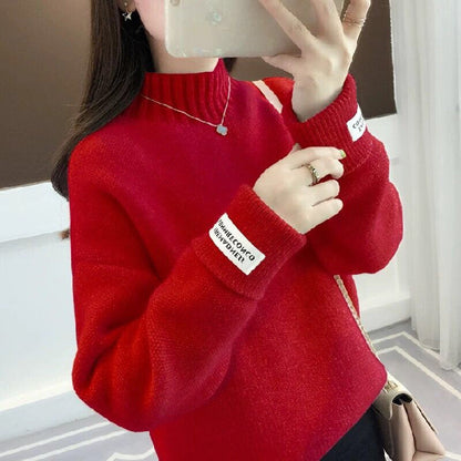 Damen Rollkragenpullover Strukturiertes Strickmuster Eveloria