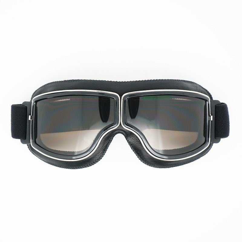 Herren Motorradbrille Polarisiert Vintage-Design