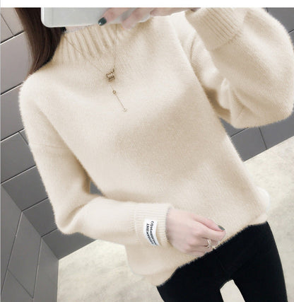 Damen Rollkragenpullover Strukturiertes Strickmuster Eveloria