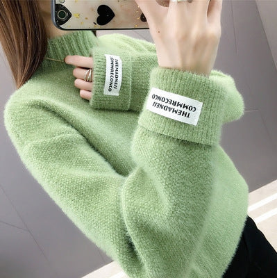Damen Rollkragenpullover Strukturiertes Strickmuster Eveloria