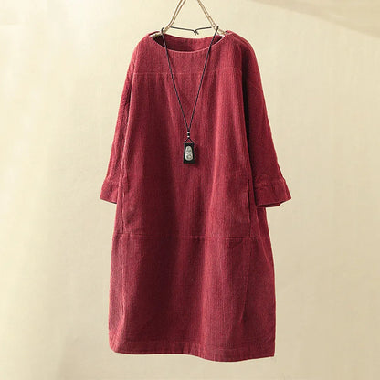 Damen Bluse Kleid Elegantes Seidenkleid - Eveloria