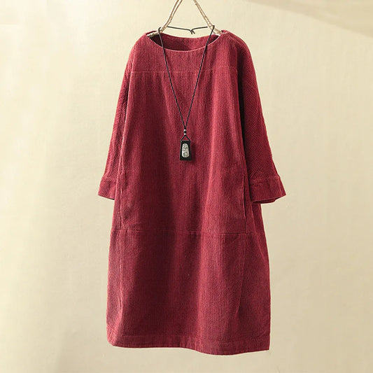 Damen Bluse Kleid Elegantes Seidenkleid - Eveloria