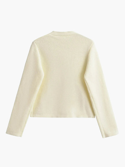 Damen Strickjacke Klassisch Mit Taschen Details