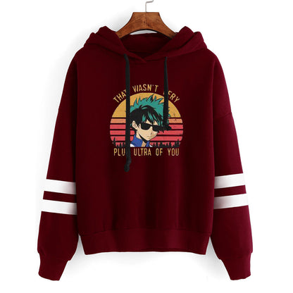 Damen Kapuzenpullover Grafikdruck Farbstreifen Eveloria