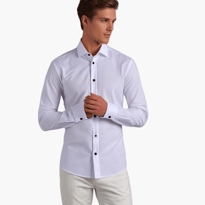 Herren Slimfit Langarmhemd