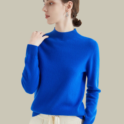 Damen Rollkragenpullover Merinowolle Winter