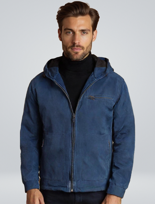 Herren Hoodie-Jacke Warm Fleece Schwarz - Norvielle