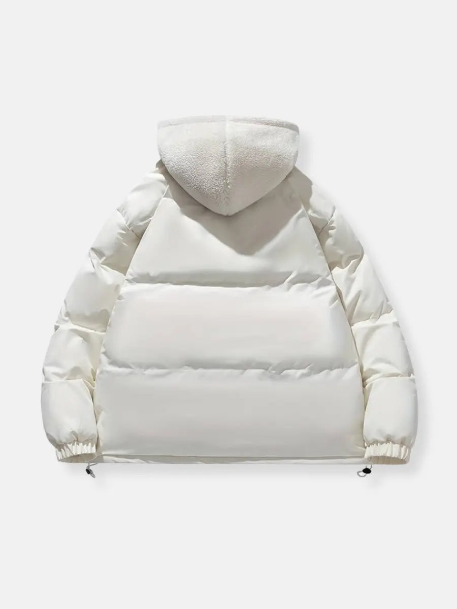 Herren Daunenjacke Reißverschluss Warm
