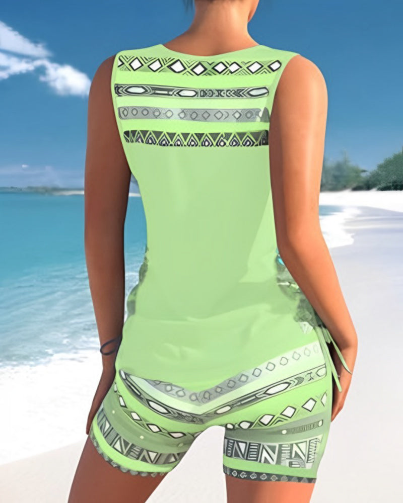 Eveloria Damen Tankini Badeanzug Set