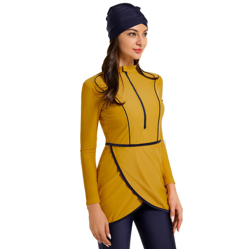 Eveloria Damen Burkini 3-teiliges Badeoutfit