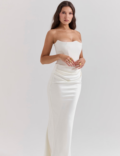 Eveloria Damen Maxi Korsettkleid