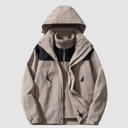 Damen 3-in-1 Fleece Winterjacke Komfort