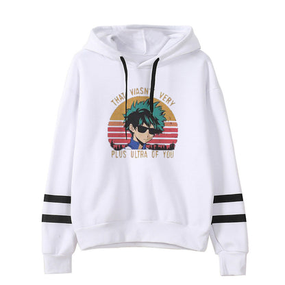 Damen Kapuzenpullover Grafikdruck Farbstreifen Eveloria