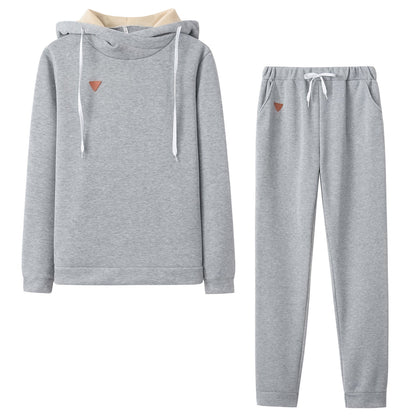 Damen Hoodie Jogginghose Set Eveloria Baumwolle Bequem