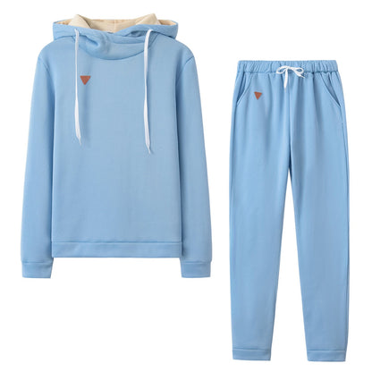 Damen Hoodie Jogginghose Set Eveloria Baumwolle Bequem
