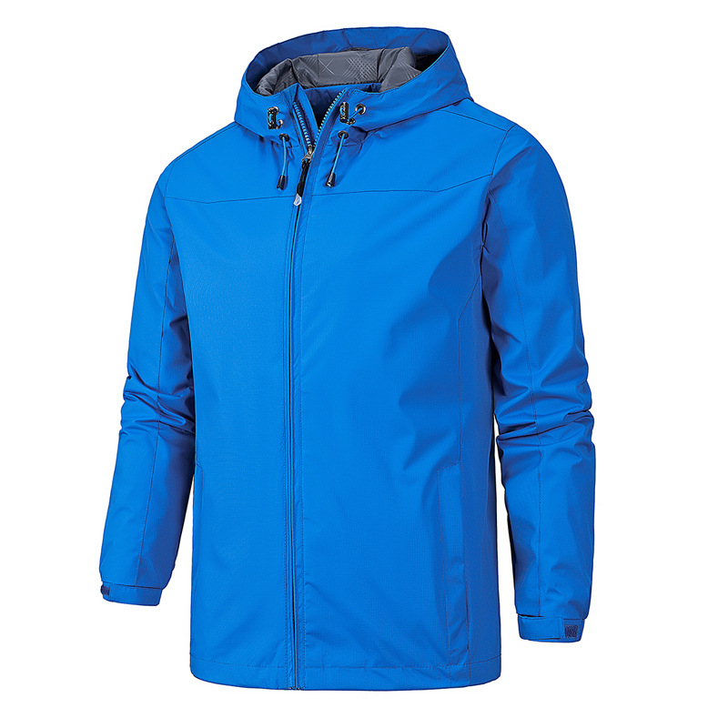 Herren Regenjacke Wasserdicht Leicht Atmungsaktiv