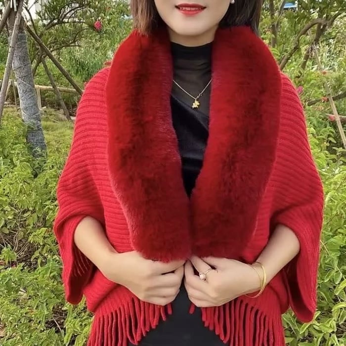 Eveloria Damen Schal Gestrickt