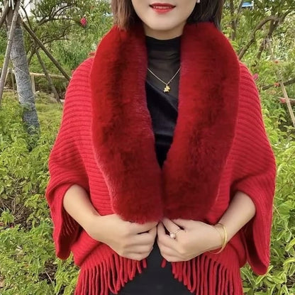Eveloria Damen Schal Gestrickt