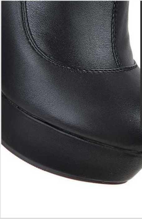 Eveloria Damen Kniehohe Stiefel Wildleder Hoher Absatz