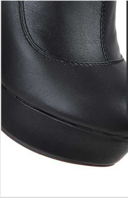 Eveloria Damen Kniehohe Stiefel Wildleder Hoher Absatz
