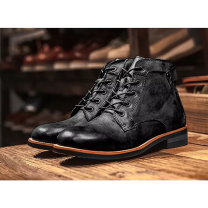 Friedrich Herren Schnürstiefeletten Leder Braun