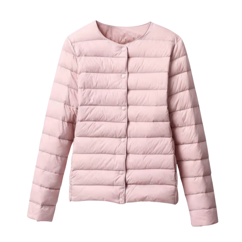 Damen Leichte Gesteppte Pufferjacke Frühling