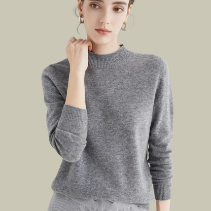 Damen Rollkragenpullover Merinowolle Winter