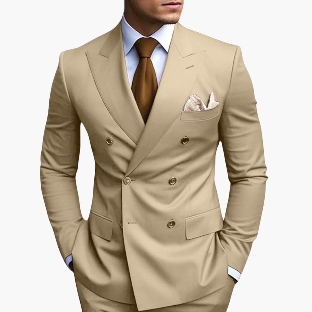 Herren Zweireiher Anzug Elegant