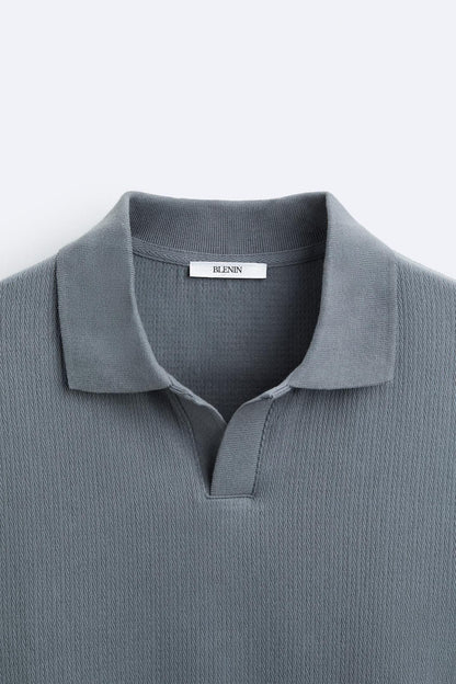 Beiger Pullover Polokragen Lässig Eleganz