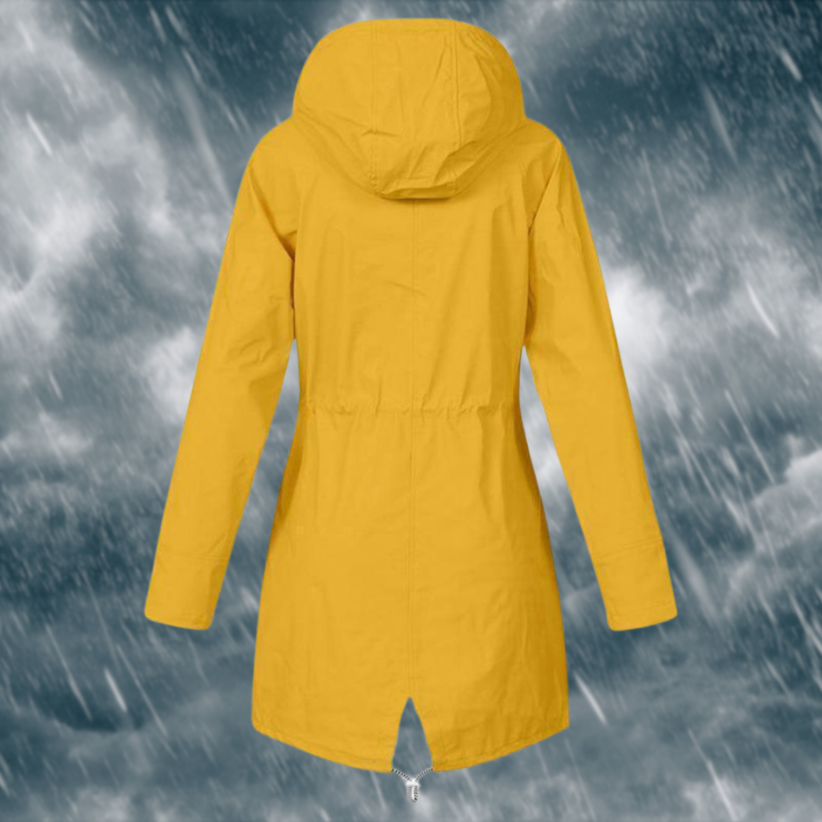 Eveloria Damen Regenjacke Wasserdicht Schwarz - Eveloria