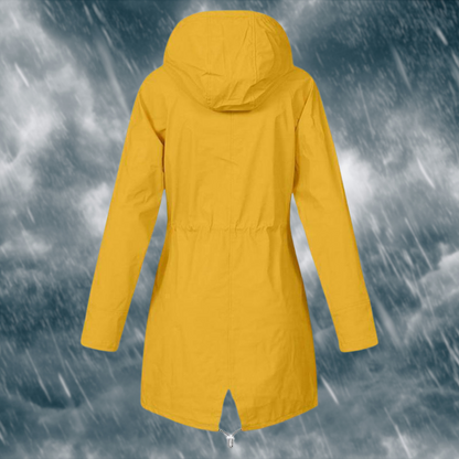 Eveloria Damen Regenjacke Wasserdicht Schwarz - Eveloria