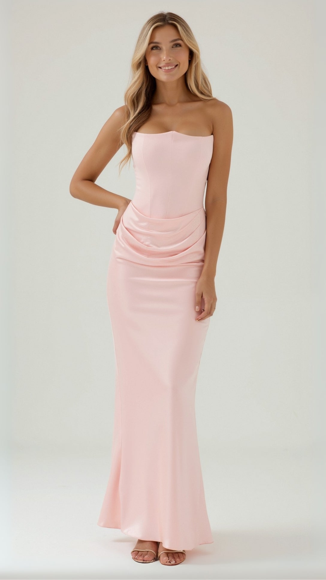 Damen Säulen Maxi Kleid Hochzeitsgäste