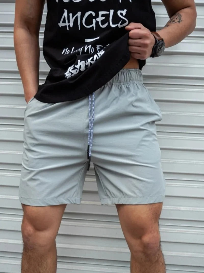 Eveloria Herren Badeshorts Atmungsaktiv Einfarbig mit Kordel