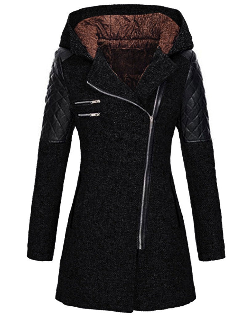 Damen Winterjacke Elegant Wollstoff